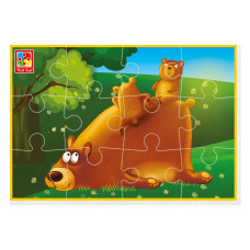 М'які пазли "Ведмедик" VT1103-98, 12 елементів Vladi Toys