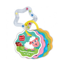 Картки на кільці Тварини ферми та лісу VT2000-30 з брязкальцем Vladi Toys