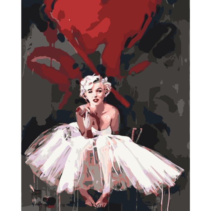 Картина за номерами без підрамника "Серце Мерілін" Art Craft 10004-ACNF 40х50 см Art Craft