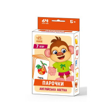 Настільна гра Парочки: Англійський алфавіт 1392002, 7 ігор Ranok Creative