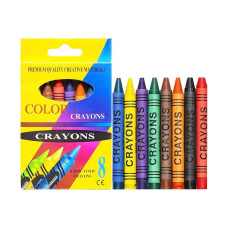 Олівці воскові CRAYONS 2008A 8 кольорів CRAYONS