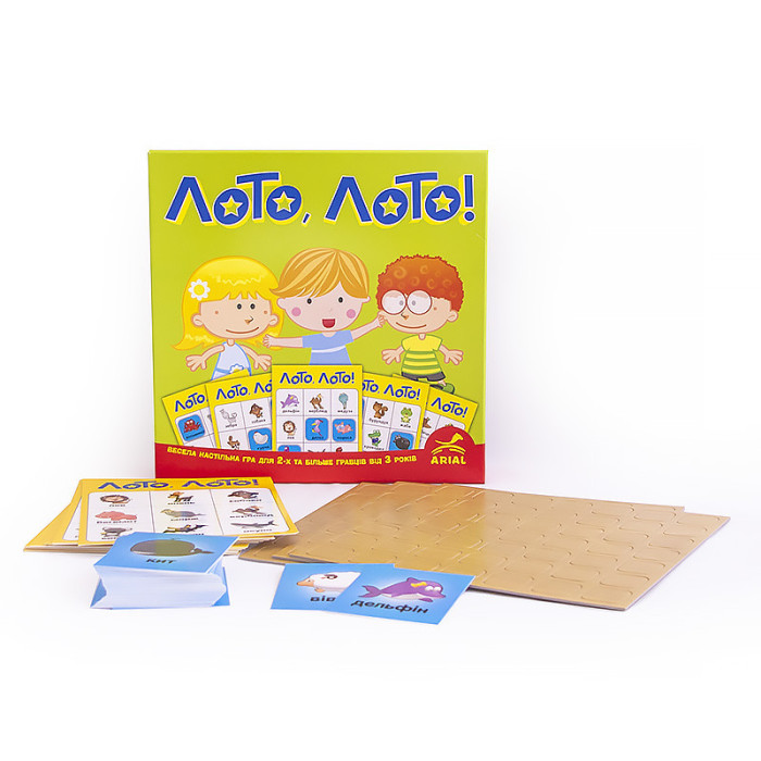 Дитяча настільна гра ЛОТО, ЛОТО! Arial 910374 укр. мовою Arial