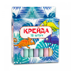 Крейда "Маленький круглий" 50107, 18 штук, різнокольорова Strateg