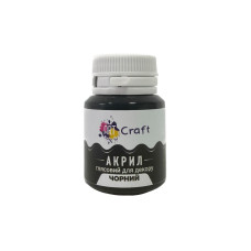 Акрилова фарба глянцева "Чорний" 20 мл AG-7546 Art Craft Art Craft