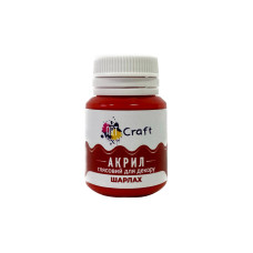 Акрилова фарба глянцева "Шарлах" 20 мл AG-7547 Art Craft Art Craft