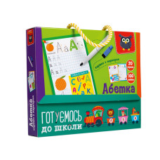 Картки з маркером "Готуємось до школи: Абетка" VT5010-21 Укр Vladi Toys