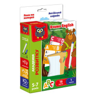 Гра "Пиши та витирай. Англійська абетка" VT5010-23 з маркером Vladi Toys