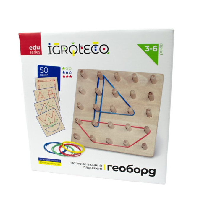 Розвиваюча гра "Математичний планшет 5х5" Igroteco 900415 поле 15х15 см Igroteco