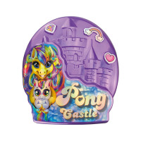 Креативна творчість "Pony Castle" BPS-01-01U з м'якою іграшкою Фіолетовий Danko Toys