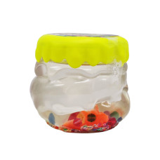 В'язка маса, слайм "Crystal Slime" CS-01-01U з намистинками Жовтий Danko Toys