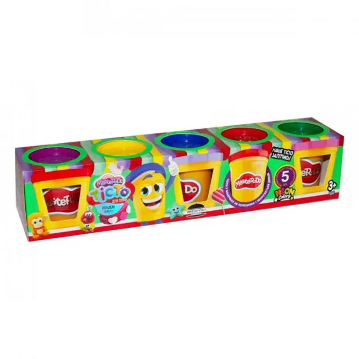 Креативна творчість "Тісто для ліплення "Master Do" TMDB-01-02U 5 банок Danko Toys