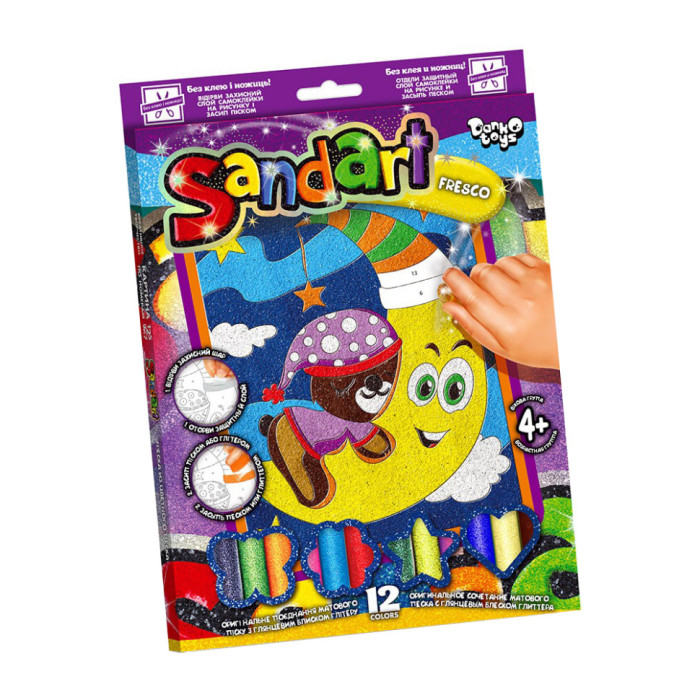 Набір для творчості "SandArt" SA-02-01…10 фреска з піску Місяць Danko Toys