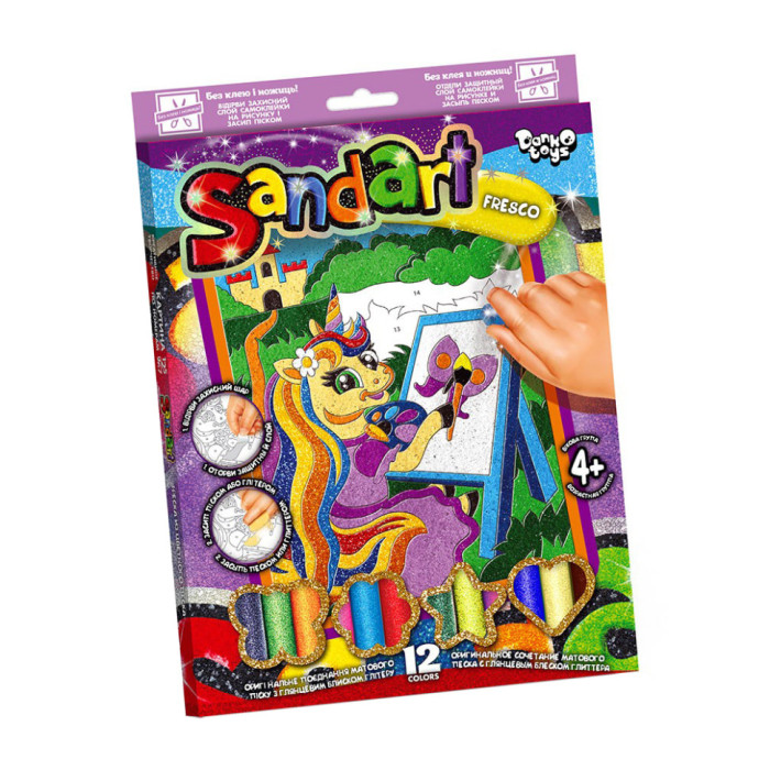 Набір для творчості "SandArt" SA-02-01…10 фреска з піску Поні Danko Toys
