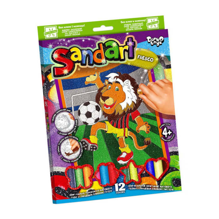 Набір для творчості "SandArt" SA-02-01…10 фреска з піску Лев Danko Toys