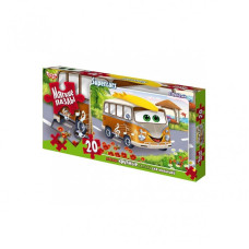 М'які пазли "Автобус" S20-09-04, 20 елементів Danko Toys