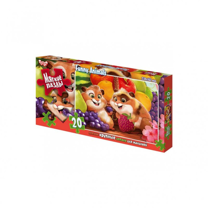 М'які пазли "Хом'як" S20-09-13, 20 елементів Danko Toys