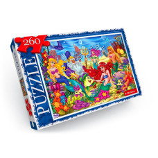 Пазли дитячі "Русалочка" C260-12-08, 260 елементів Danko Toys