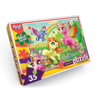 М'які пазли "Казкові єдинороги" S35-10-13, 35 елементів Danko Toys