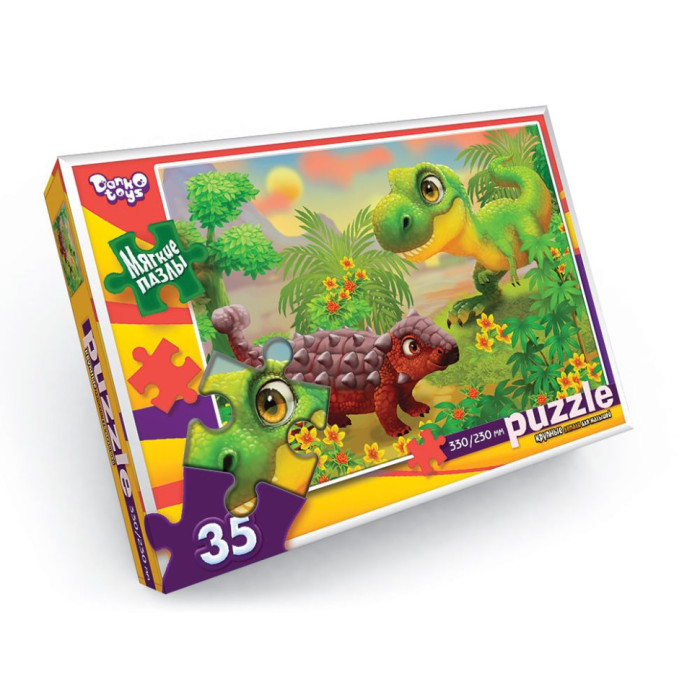 М'які пазли "Тиранозавр" S35-10-14, 35 елементів Danko Toys
