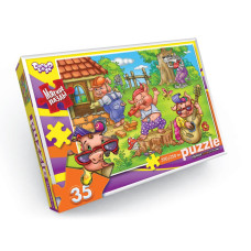 М'які пазли "Три порося" S35-10-10, 35 елементів Danko Toys