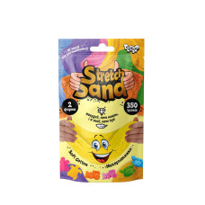 Набір креативної творчості "Stretch Sand" STS-04-02U пакет 350 гр Жовтий Danko Toys