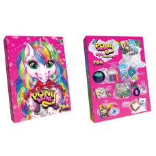 Дитячий набір креативної творчості "Pony Land" PL-01-01U, 7 в 1 Danko Toys