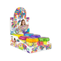 Дитяча в'язка маса, слайм "Rainbow Fluffy Slime" RFS-01-01U з повітряним пластиліном Danko Toys