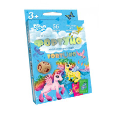 Дитяча розвиваюча настільна гра "ФортУно Cute Unicorns" UF-04-01U укр. мовою Danko Toys