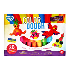 Набір для ліплення з тістом Color Dough 41204, 20 стиків Lovin