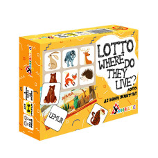 Розвиваюча настільна гра "Lotto Where do they live?" 2132-UM англійська мова УМНЯШКА