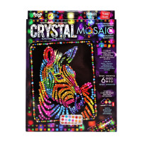 Креативна творчість "Crystal mosaic Зебра" CRM-02-08, 6 форм елементів Danko Toys