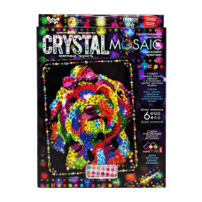 Креативна творчість "Crystal mosaic Пес" CRM-02-05, 6 форм елементів Danko Toys
