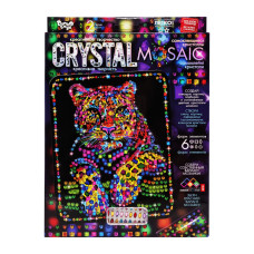 Креативна творчість "Crystal mosaic Леопард" CRM-02-03, 6 форм елементів Danko Toys