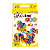 Розважальна карткова гра "Brainbow HEX" G-BRH-01-01, 40 карт Danko Toys