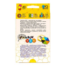 Розважальна карткова гра "Brainbow HEX" G-BRH-01-01, 40 карт Danko Toys