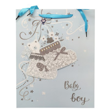 Подарунковий пакет 2369L, 40 х 30 х 0,1 Синій Bambi
