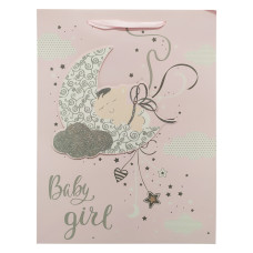 Подарунковий пакет 2369L, 40 х 30 х 0,1 Рожевий Bambi