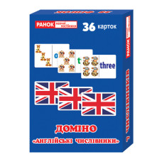 Настільна гра доміно Англійські числівники 13106080, 36 карток Ranok Creative