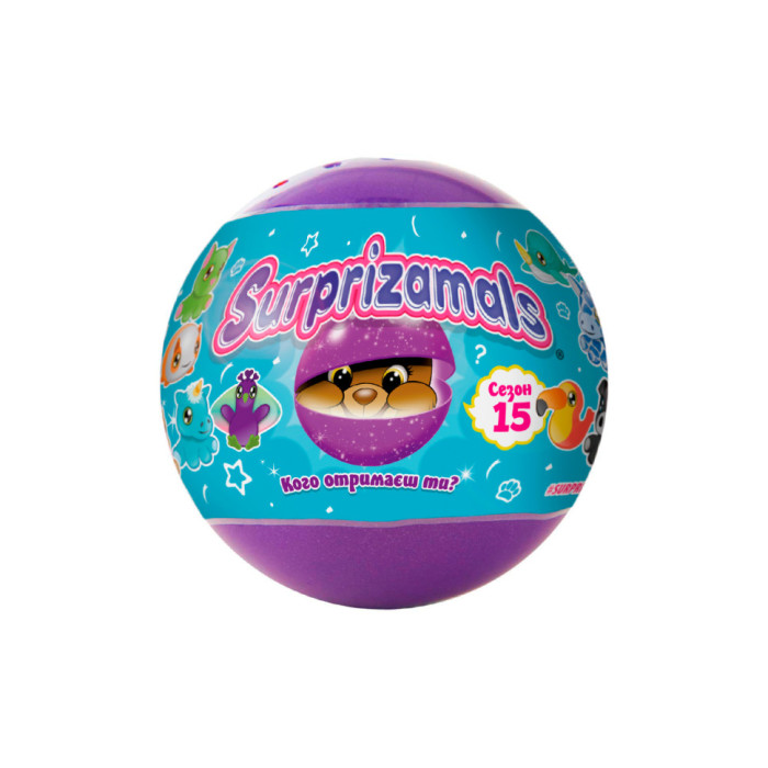 М'яка іграшка-сюрприз у кулі Surprizamals S15 SU03889-5024 в асортименті Surprizamals