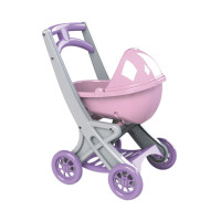 Коляска для ляльок з люлькою Doloni Toys 0121/04 Сіро-рожева Doloni
