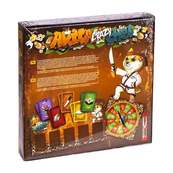 Настільна гра "Akita Crazy Chef" G-ACC-01-01 з пісочним годинником Danko Toys