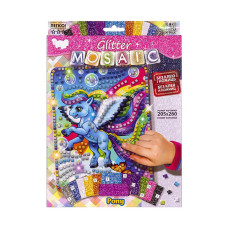 Креативна творчість "Glitter Mosaic Pony"БМ-03-06 блискуча мозаїка Danko Toys