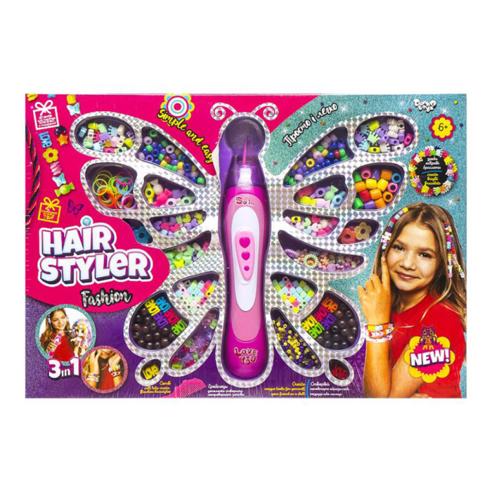 Набір креативної творчості "Hair Styler. Fashion" HS-01-01 верстат для плетіння куміхімо Danko Toys