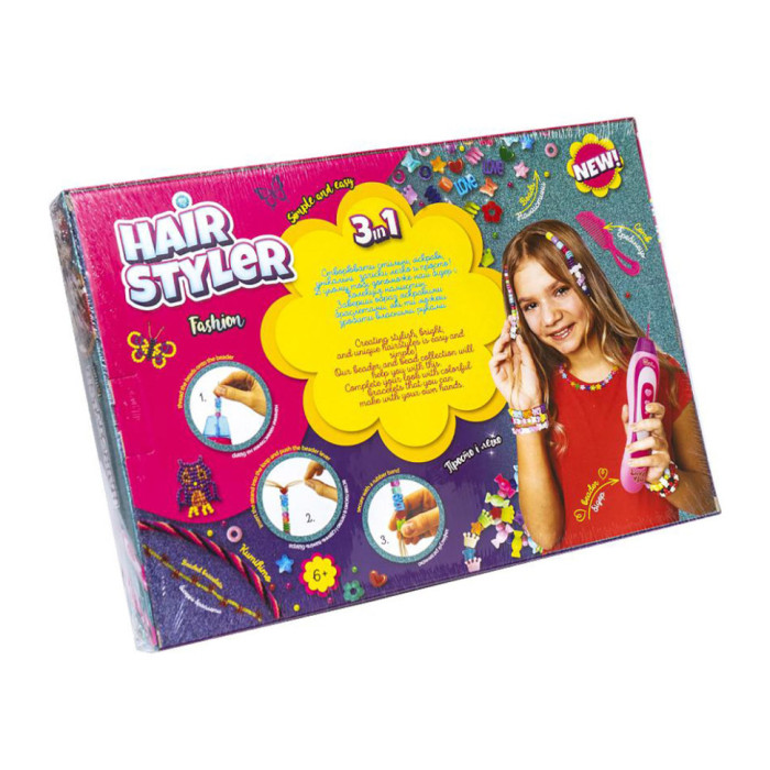 Набір креативної творчості "Hair Styler. Fashion" HS-01-01 верстат для плетіння куміхімо Danko Toys