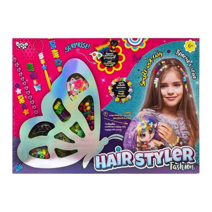 Креативна творчість "Hair Styler Fashion" HS-01-03 метелик Danko Toys