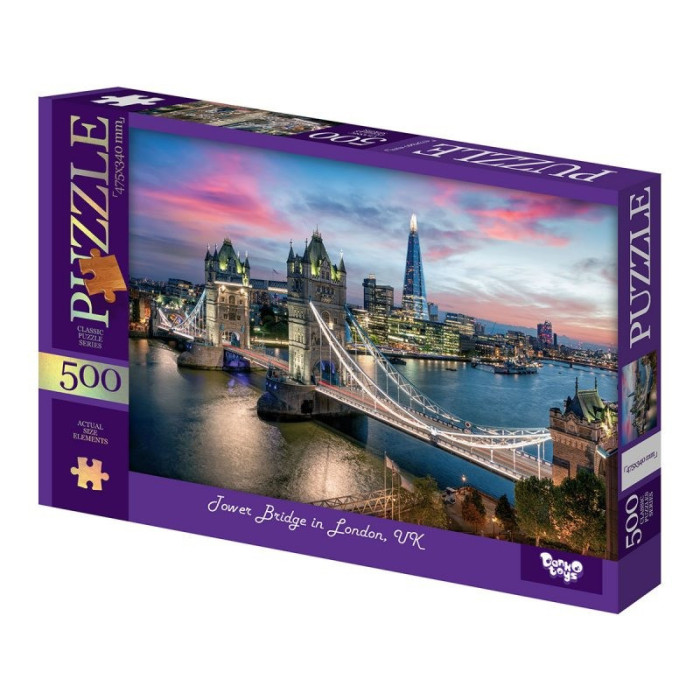 Пазли класичні "Tower Bridge in London" C500-15-08, 500 елементів Danko Toys