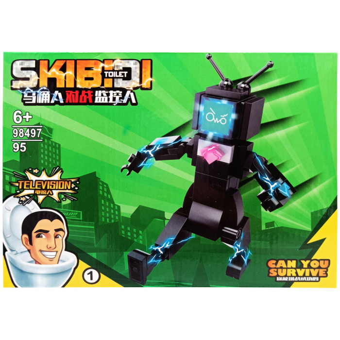 Конструктор "SKIBIDI TOILET" 98497-1, 95 деталей Bambi