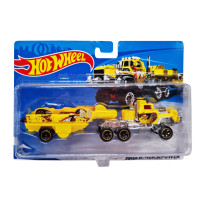 Дитячий ігровий набір машинок T-K937-1(Yellow) з трейлером Bambi