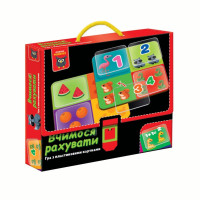 Гра розвиваюча "Вчимося рахувати" VТ1302-29 з пластиковими картками Vladi Toys