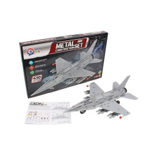 Дитячий металевий конструктор "Винищувач F16" 9598TXK 430 деталей Технок